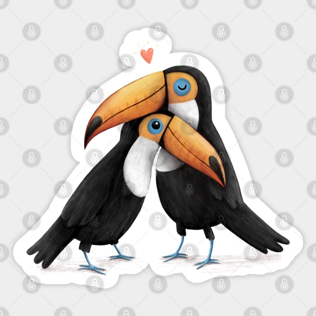 Toucan Love Sticker by Sophie Corrigan